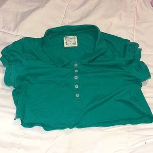 Green crop top
